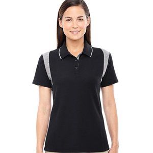 NEW! Ladies Sport Black Active Golf Polo Shirt